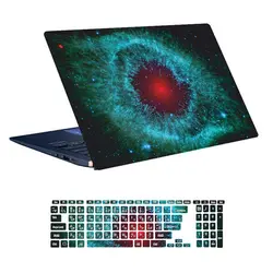 اسکین لپ تاپ طرح Space کد ۱۱۸ به همراه استیکر کیبورد