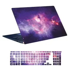 اسکین لپ تاپ طرح Space کد ۱۲۱ به همراه استیکر کیبورد
