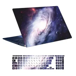 اسکین لپ تاپ طرح Space کد ۱۱۰ به همراه استیکر کیبورد
