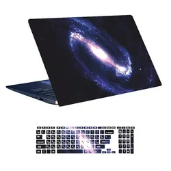 اسکین لپ تاپ طرح Space کد ۱۴1 به همراه استیکر کیبورد
