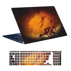 اسکین لپ تاپ طرح Space کد 48 به همراه استیکر کیبورد