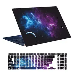 اسکین لپ تاپ طرح Space کد ۵۰ به همراه استیکر کیبورد