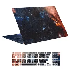 اسکین لپ تاپ طرح Space کد 65 به همراه استیکر کیبورد