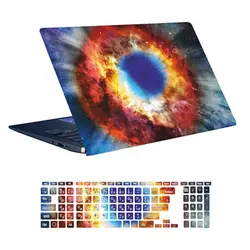 اسکین لپ تاپ طرح Space کد ۸۷ به همراه استیکر کیبورد