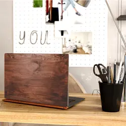 اسکین لپ تاپ طرح Wood کد ۱۴ به همراه استیکر کیبورد