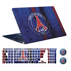 اسکین لپ تاپ طرح پاریسن ژرمن کد 01 به همراه استیکر کیبورد