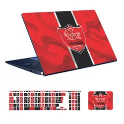 اسکین لپ تاپ طرح پرسپولیس کد 01 به همراه استیکر کیبورد