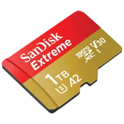 کارت حافظه microSDXC سن دیسک مدل Extreme کلاس A2 استاندارد UHS-I U3 سرعت 190MBps ظرفیت 1 ترابایت - حافظه طلایی تهران - TMCMARKET