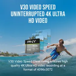 کارت حافظه‌ microSDXC پی ان وایPNY مدل elite کلاس 10 استاندارد A2 V30سرعت 100MBps ظرفیت 512 گیگابایت - حافظه طلایی تهران - TMCMARKET