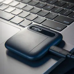 Crucial X6 1TB Portable SSD - Up to 800MB/s USB 3.2 USB-C External - حافظه طلایی تهران - TMCMARKET
