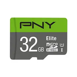 کارت حافظه microSDHC پی ان وای pny مدل Elite کلاس 10 استاندارد UHS-I U1 سرعت 100MBs ظرفیت 32 گیگابایت به همراه آداپتور SD - حافظه طلایی تهران - تی ام سی مارکت - TMCMARKET