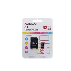 کارت حافظه microSDXC هایک ویژن مدل C1 کلاس 10 استاندارد UHS-I U1 سرعت 92MBps ظرفیت 32 گیگابایت به همراه آداپتور SD - حافظه طلایی تهران - تی ام سی مارکت - TMCMARKET