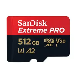 کارت حافظه microSDXC سن دیسک مدل Extreme PRO کلاس A2 استاندارد UHS-I U3 سرعت 200MBps ظرفیت 512 گیگابایت - حافظه طلایی تهران - تی ام سی مارکت - TMCMARKET