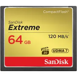 کارت حافظه CompactFlash سن دیسک مدل Extreme سرعت 800X 120MBps ظرفیت 64 گیگابایت - حافظه طلایی تهران - تی ام سی مارکت - TMCMARKET