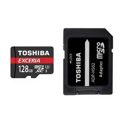 کارت حافظه MicroSDXC توشیبا مدل Exceria M302 کلاس 10 استاندارد UHS-I U3 سرعت 90MBps ظرفیت 128GB