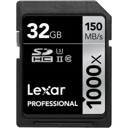 کارت حافظه SDHC لکسار مدل Professional کلاس 10 استاندارد UHS-II U3 سرعت 150MBps 1000X ظرفیت 32 گیگابایت - حافظه طلایی تهران - تی ام سی مارکت - TMCMARKET
