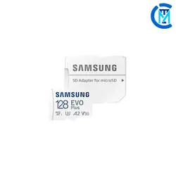 کارت حافظه microSDXC سامسونگ مدل Evo Plus کلاس 10 استاندارد UHS-I U3 سرعت 130MBps همراه با آداپتور SD ظرفیت 128 گیگابایت - حافظه طلایی تهران - تی ام سی مارکت - TMCMARKET
