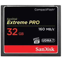 کارت حافظه CompactFlash سن دیسک مدل Extreme Pro سرعت 160MBps ظرفیت 32 گیگابایت - حافظه طلایی تهران - تی ام سی مارکت - TMCMARKET