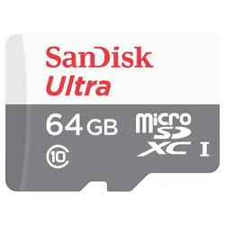 کارت حافظه microSDXC سن دیسک مدل Ultra کلاس 10 استاندارد UHS-I U1 سرعت 80MBps 533X ظرفیت 64 گیگابایت