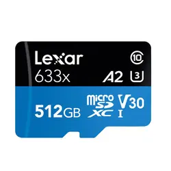 کارت حافظه‌ microSDXC لکسار lexar 633X کلاس 10 استاندارد UHS-I U3 سرعت ظرفیت 512گیگابایت - حافظه طلایی تهران - تی ام سی مارکت - TMCMARKET