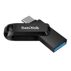 فلش مموری سن دیسک مدلSDDDC3 Ultra Dual Drive Go ظرفیت 256 گیگابایت - حافظه طلایی تهران - تی ام سی مارکت - TMCMARKET