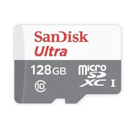 کارت حافظه microSDXC سن دیسک مدل Ultra کلاس 10 استاندارد UHS-I سرعت 80MBps ظرفیت 128 گیگابایت