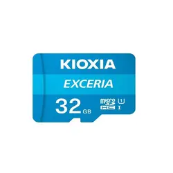 کارت حافظه‌ microSDHC کیوکسیا KIOXIA مدل EXCERIA کلاس 10 استاندارد UHS-I U1 سرعت 100MBps ظرفیت 32 گیگابایت به همراه آداپتور SD - حافظه طلایی تهران - تی ام سی مارکت - TMCMARKET