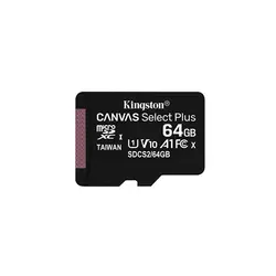 کارت حافظه microSDHC کینگستون مدل Canvas plus کلاس 10 استاندارد UHS-I U1 سرعت 100MBps ظرفیت 64 گیگابایت به همراه آداپتور SD - حافظه طلایی تهران - تی ام سی مارکت - TMCMARKET