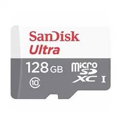 کارت حافظه microSDXC سن دیسک مدل Ultra کلاس 10 استاندارد UHS-I U1 سرعت 100MBps ظرفیت 128 گیگابایت