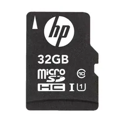 کارت حافظه microSDHC اچ پی مدل Mi210 کلاس 10 استاندارد UHS-I U1 همراه با آداپتور SD ظرفیت 32 گیگابایت