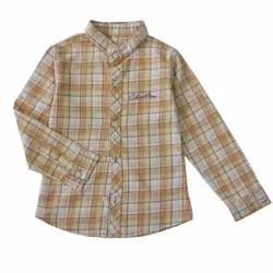 پیراهن چهارخانه پسرانه بی‌جیب