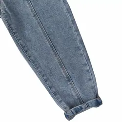 شلوار جین اسپرت مام استایل خط دار