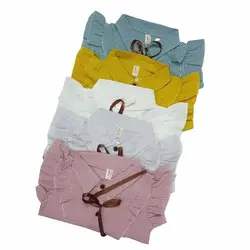 شومیز دخترانه آستین کوتاه راه‌راه