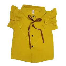 شومیز دخترانه آستین کوتاه راه‌راه