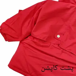 کاپشن دخترانه/پسرانه کتان قرمز