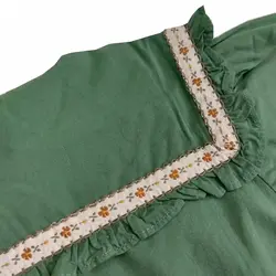 شومیز سبز دخترانه یقه ملوانی