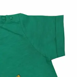 تیشرت دخترانه سبز طرح پروانه