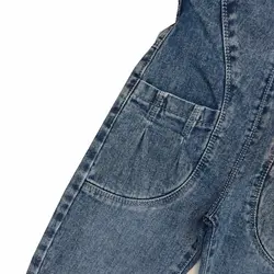 بیلر دخترانه جین سه دکمه بغل