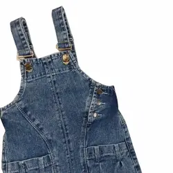 بیلر دخترانه جین سه دکمه بغل