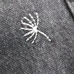 شلوار جین دخترانه ذغالی طرح قاصدک