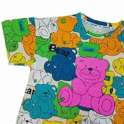 تیشرت دخترانه/پسرانه خرس رنگی