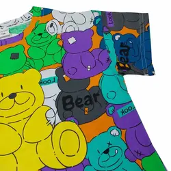 تیشرت دخترانه/پسرانه خرس رنگی