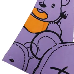 تیشرت دخترانه/پسرانه بنفش خرسی