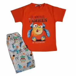 ست تیشرت شلوارک پسرانه تامبین