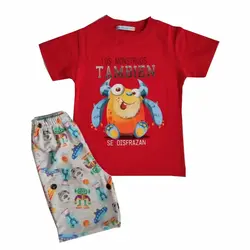 ست تیشرت شلوارک پسرانه تامبین