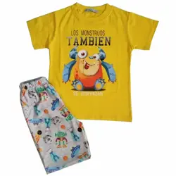 ست تیشرت شلوارک پسرانه تامبین