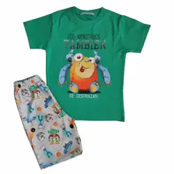 ست تیشرت شلوارک پسرانه تامبین