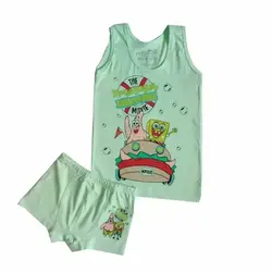 ست رکابی و شورت پسرانه پادار باب اسفنجی