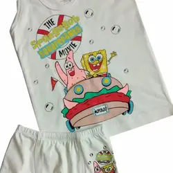 ست رکابی و شورت پسرانه پادار باب اسفنجی