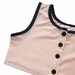 ست نیم تنه و شلوارک دخترانه صورتی